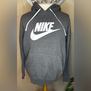 Nike Gray Sweatshirt with Iconic Swoosh